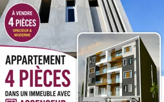 Appartement 4 pièces avec ascenseur — Cocody Angré