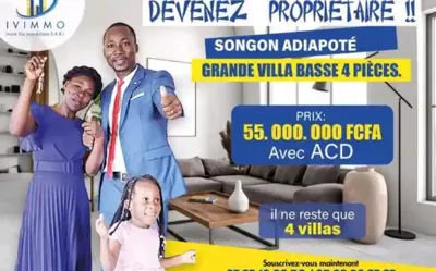 Villa basse 4 pièces individuelle — Songon Adiapoté