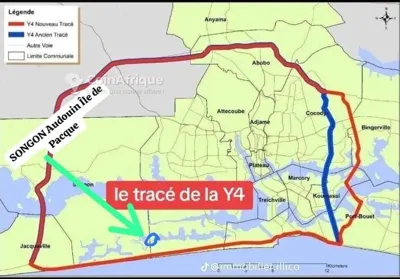 Terrain 300 m² libre de construire — Songon Adouin